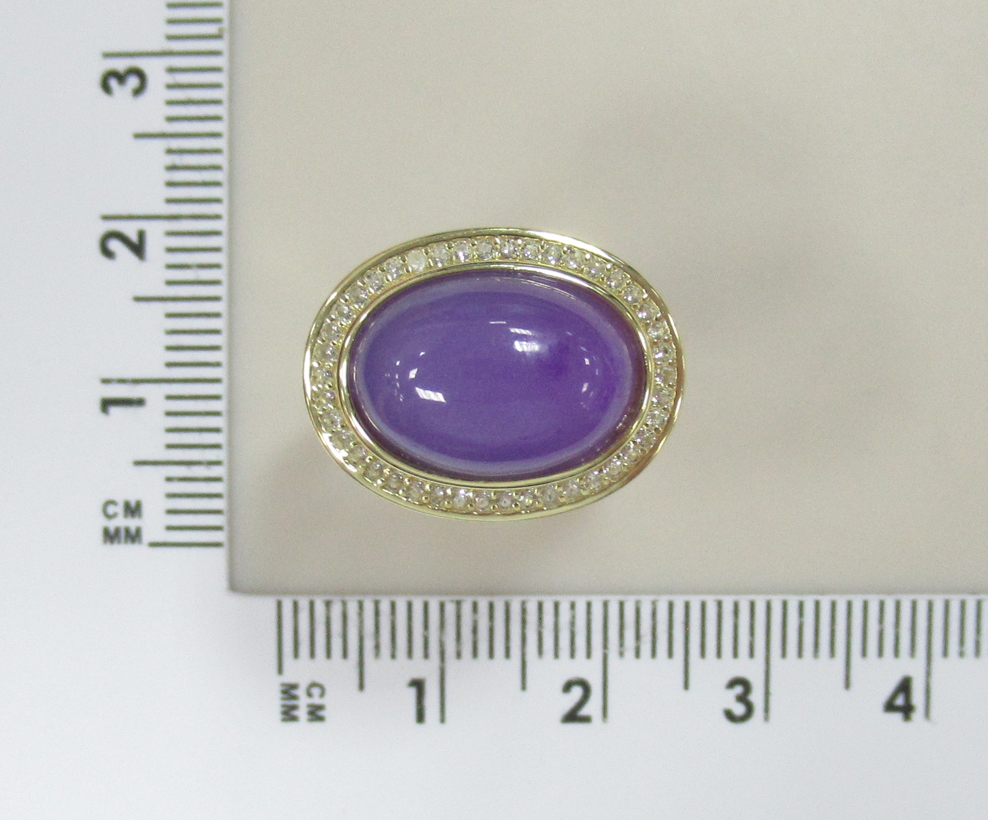 Серебряное кольцо с лавандовым жадеитом